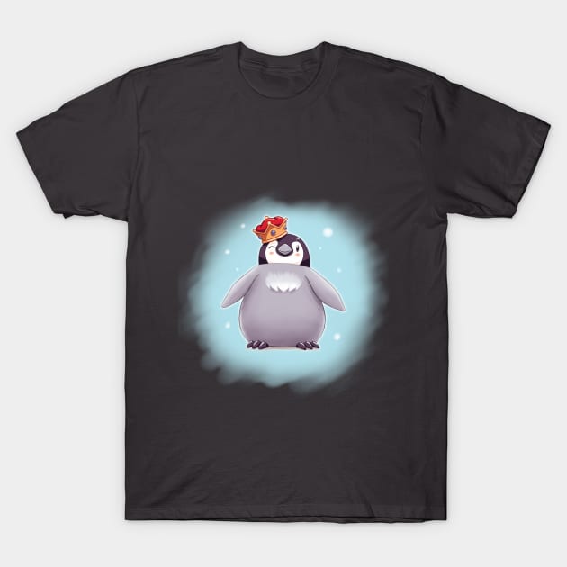 Emperor Penguin Chick 1 (Background) T-Shirt by EdgeKagami
